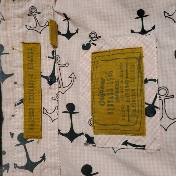 LS Washed Stoned & Beaten button down Nautical - Picture 2 of 7